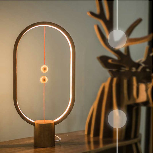 Creative Magnetic Balance LED Night Light Ornaments